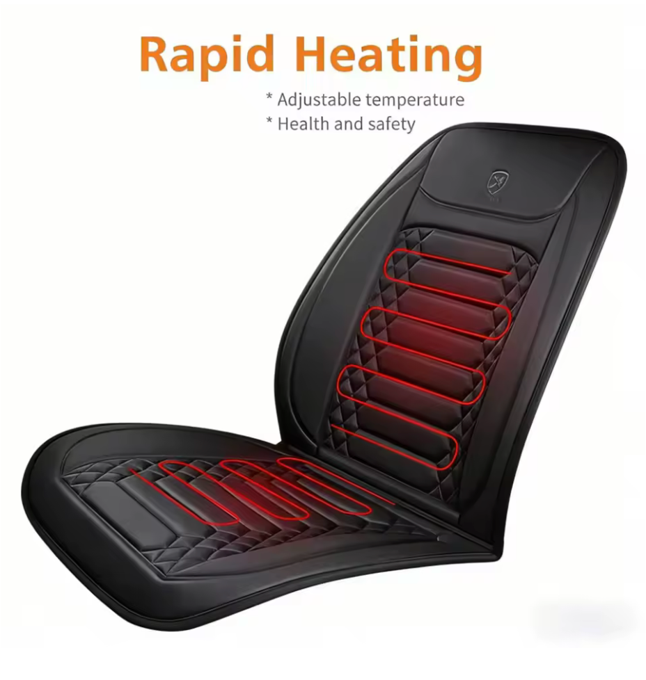Universal Car Seat Covers – Premium Leather Look Front Seat Covers – Black | Crest & Road